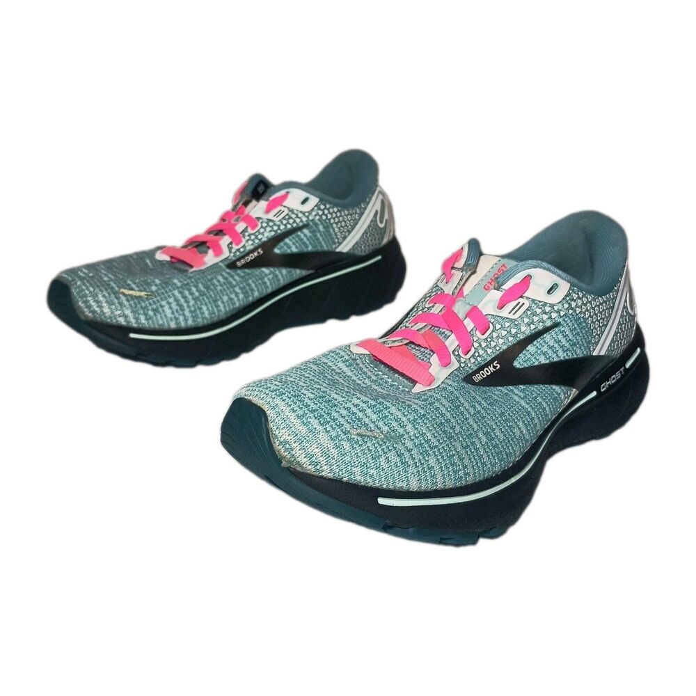 Brooks Ghost 14 Women’s Size 6 Blue/Teal And Pink Running Shoes 1203561B141